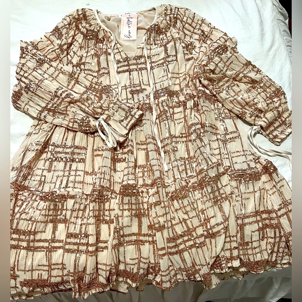 Hollie Ray sequin babydoll dress